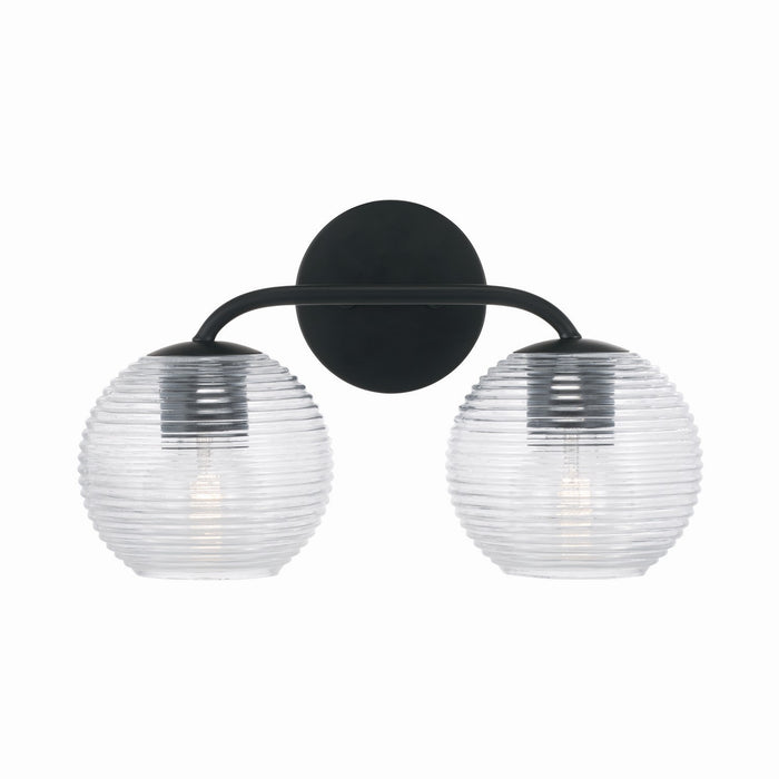 Capital Lighting 149921MB-544 Two Light Vanity, Matte Black