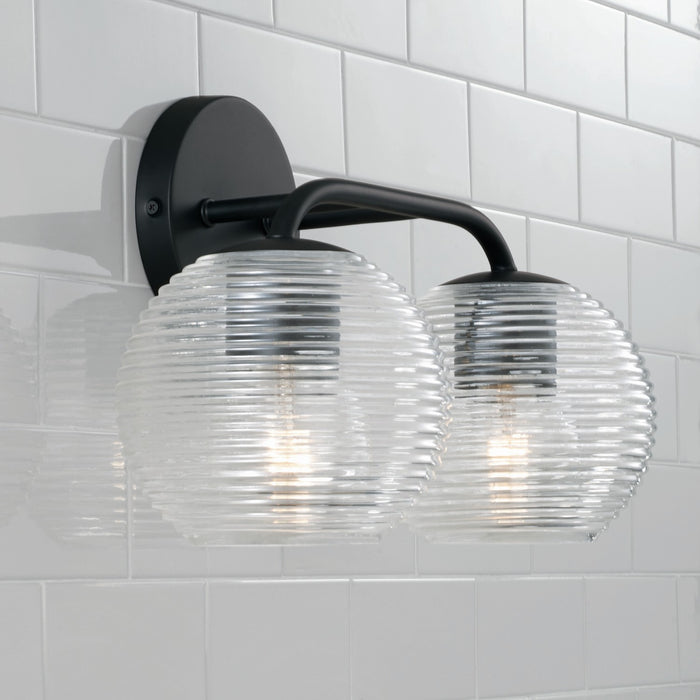 Capital Lighting 149921MB-544 Two Light Vanity, Matte Black