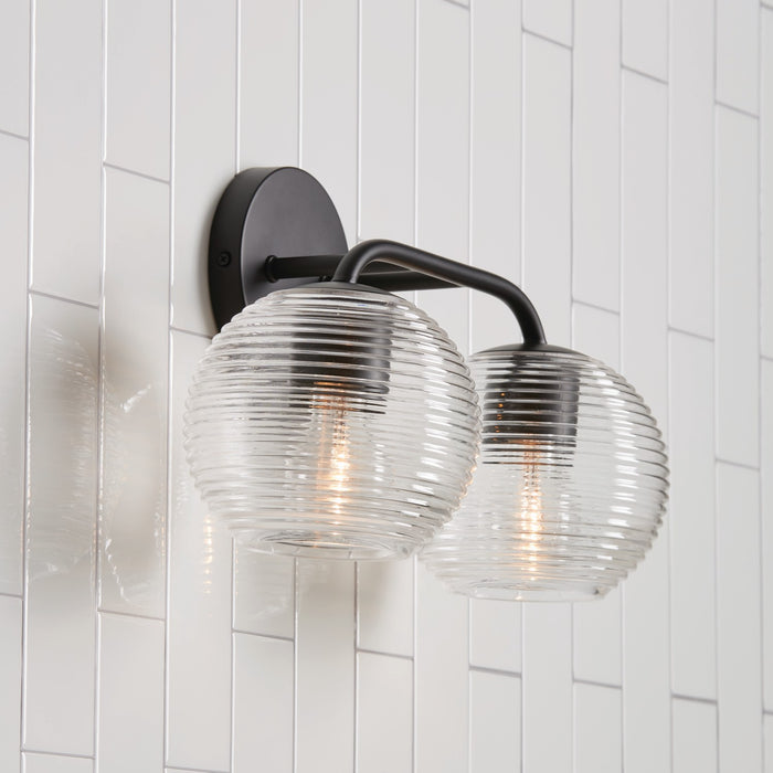 Capital Lighting 149921MB-544 Two Light Vanity, Matte Black