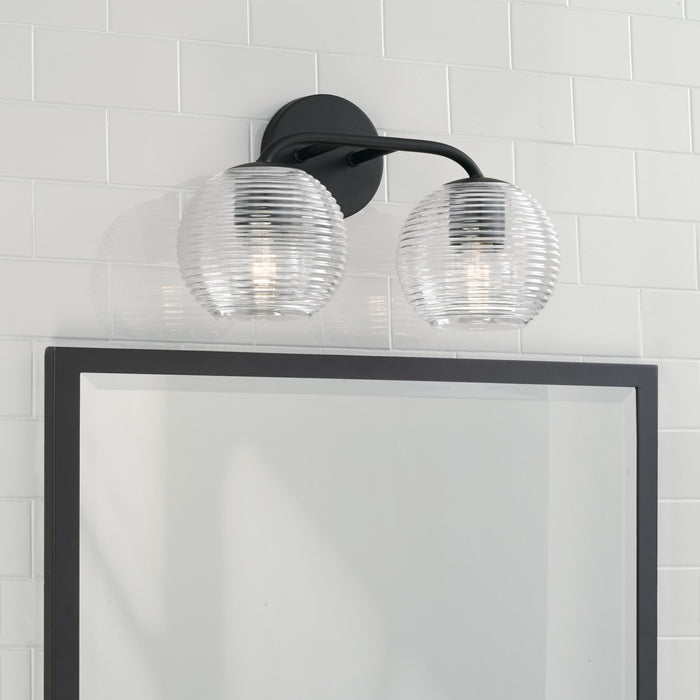 Capital Lighting 149921MB-544 Two Light Vanity, Matte Black