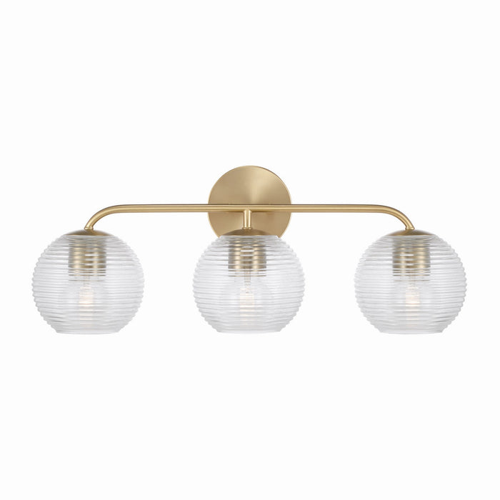 Capital Lighting 149931MA-544 Three Light Vanity, Matte Brass