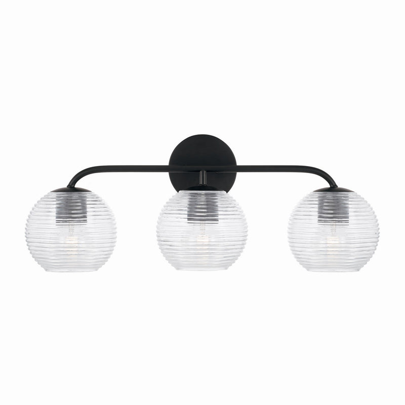 Capital Lighting 149931MB-544 Three Light Vanity, Matte Black