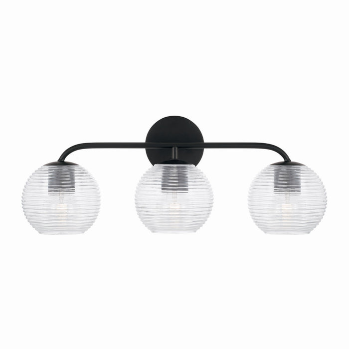 Capital Lighting 149931MB-544 Three Light Vanity, Matte Black