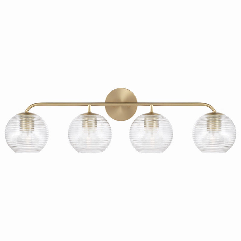 Capital Lighting 149941MA-544 Four Light Vanity, Matte Brass