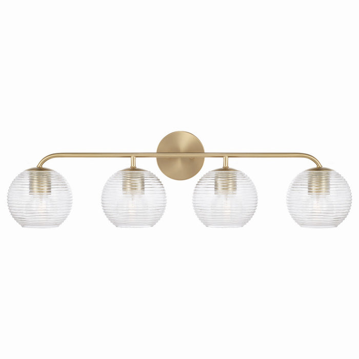 Capital Lighting 149941MA-544 Four Light Vanity, Matte Brass