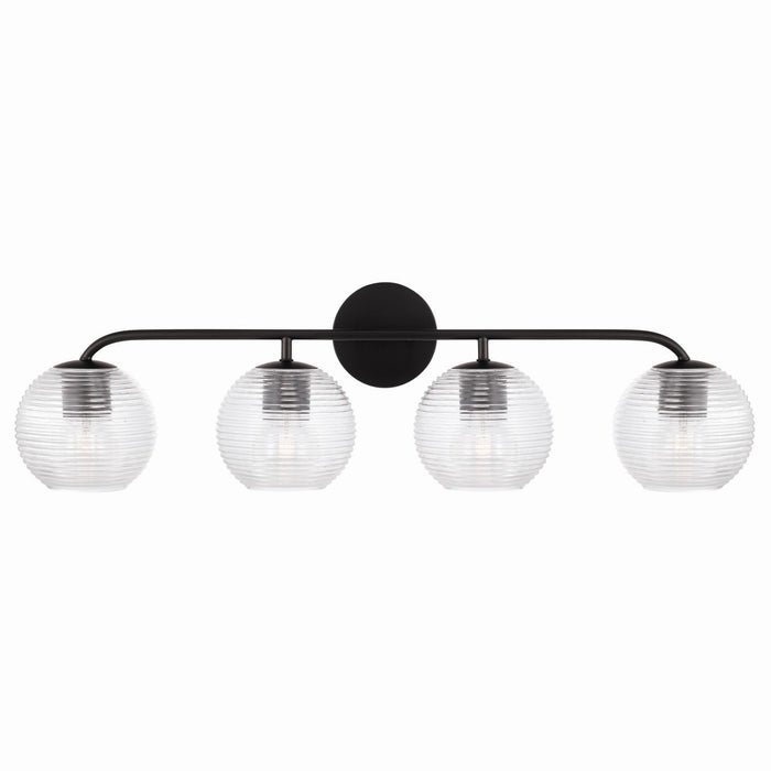 Capital Lighting 149941MB-544 Four Light Vanity, Matte Black
