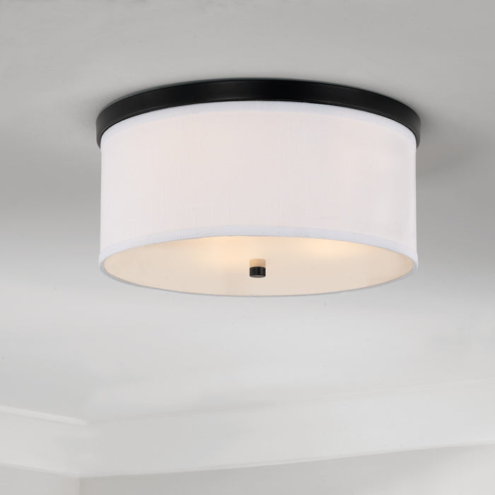 Capital Lighting 2015MB-480 Three Light Flush Mount, Matte Black