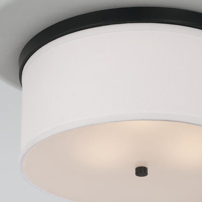 Capital Lighting 2015MB-480 Three Light Flush Mount, Matte Black
