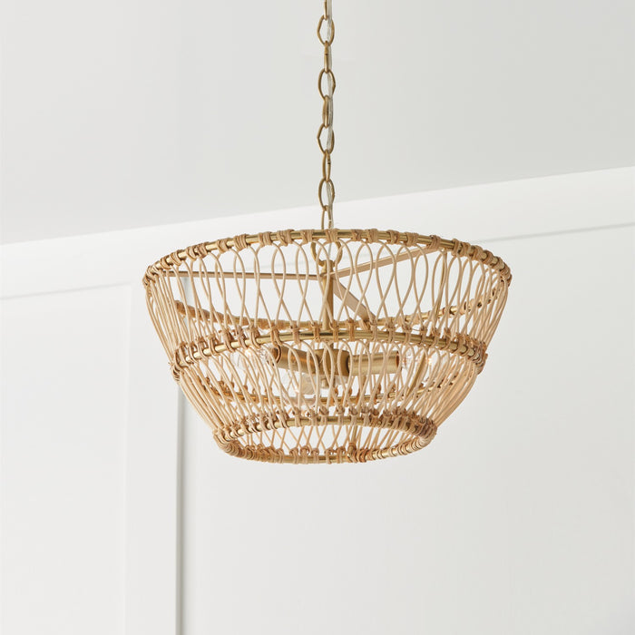 Capital Lighting 244131MA Three Light Dual Mount Semi Flush/Pendant, Matte Brass