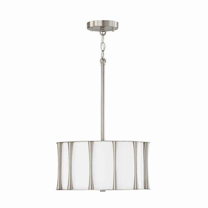 Capital Lighting 244631BN Three Light Dual Mount Semi Flush/Pendant, Brushed Nickel