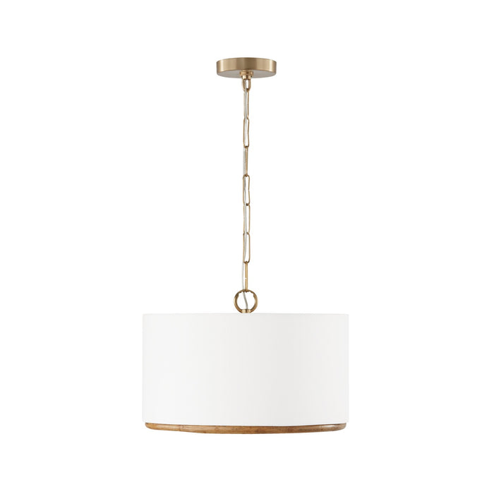 Capital Lighting 247431MA Three Light Dual Mount Semi Flush/Pendant, Matte Brass