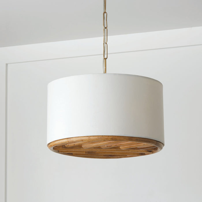 Capital Lighting 247431MA Three Light Dual Mount Semi Flush/Pendant, Matte Brass