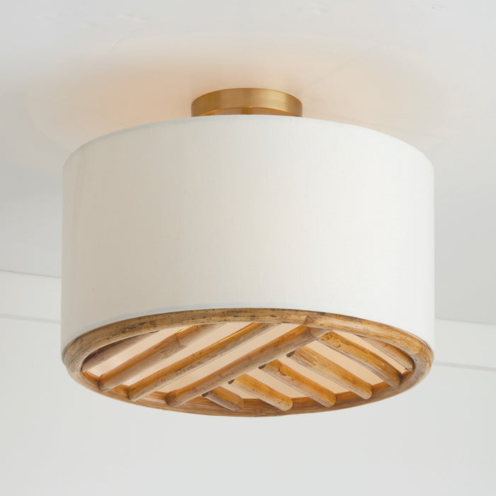 Capital Lighting 247431MA Three Light Dual Mount Semi Flush/Pendant, Matte Brass