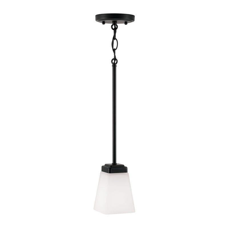 Capital Lighting 314411MB-334 One Light Pendant, Matte Black