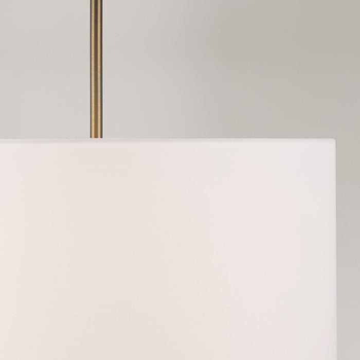 Capital Lighting 314632AD-659 Three Light Pendant, Aged Brass