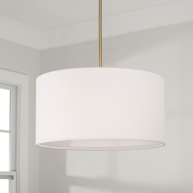 Capital Lighting 314632AD-659 Three Light Pendant, Aged Brass