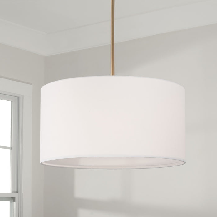 Capital Lighting 314632AD-659 Three Light Pendant, Aged Brass