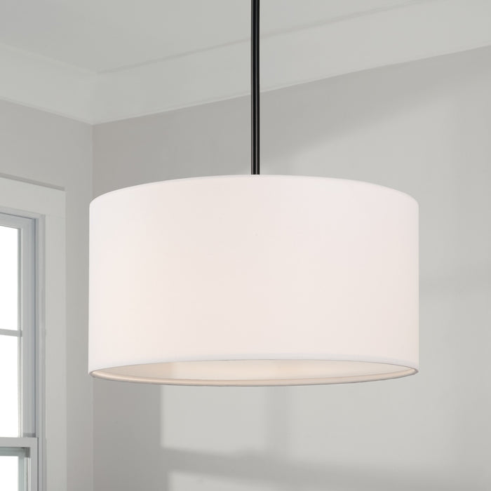 Capital Lighting 314632MB-659 Three Light Pendant, Matte Black