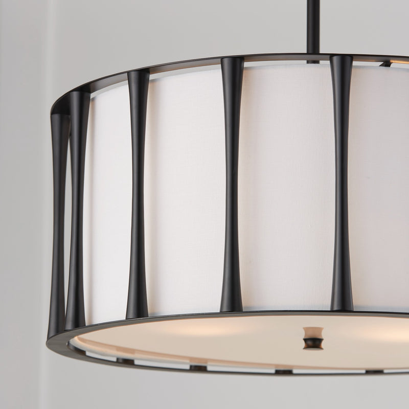 Capital Lighting 344641MB Four Light Pendant, Matte Black