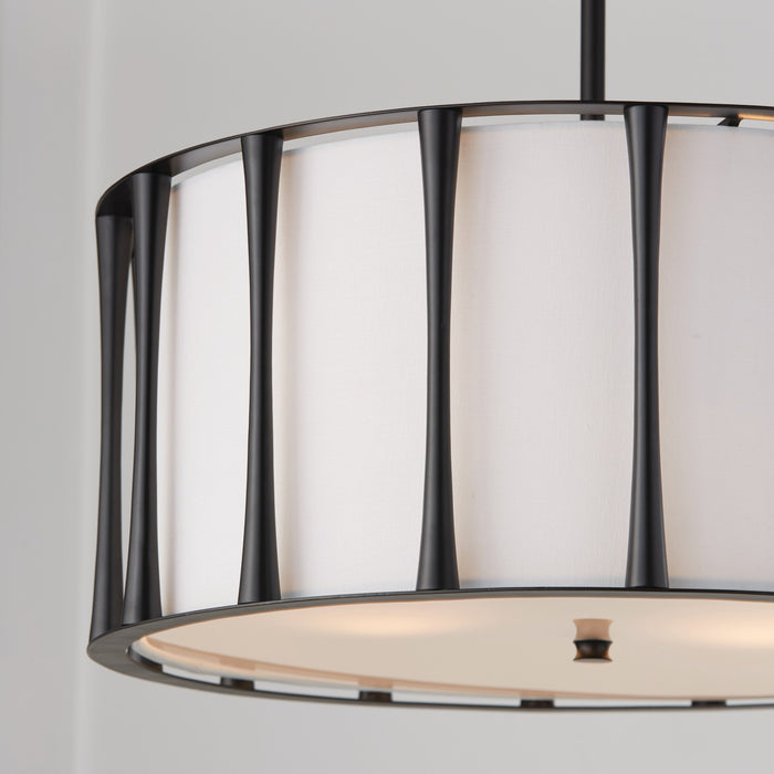 Capital Lighting 344641MB Four Light Pendant, Matte Black