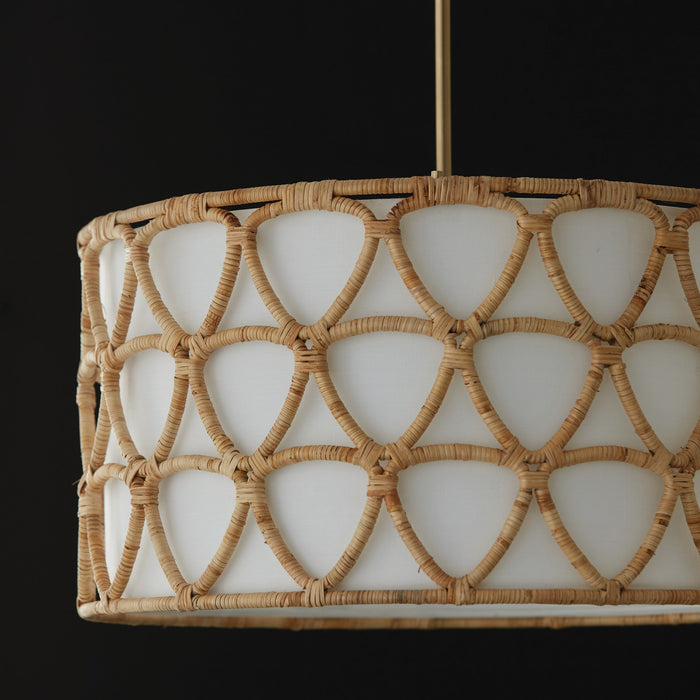 Capital Lighting 347241MA Four Light Pendant, Matte Brass