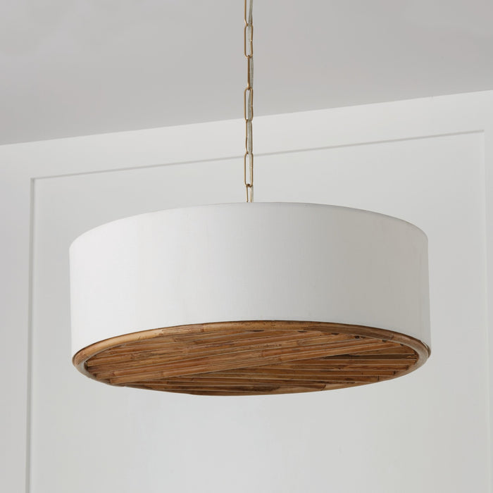 Capital Lighting 347441MA Four Light Pendant, Matte Brass