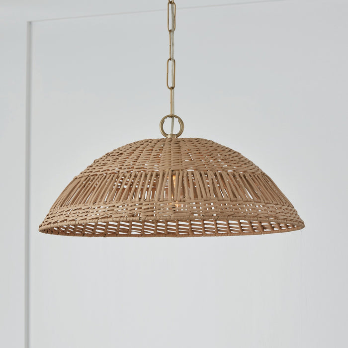 Capital Lighting 347511MA One Light Pendant, Matte Brass