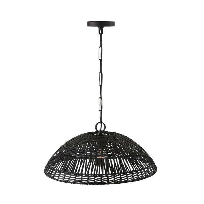 Capital Lighting 347511MB One Light Pendant, Matte Black