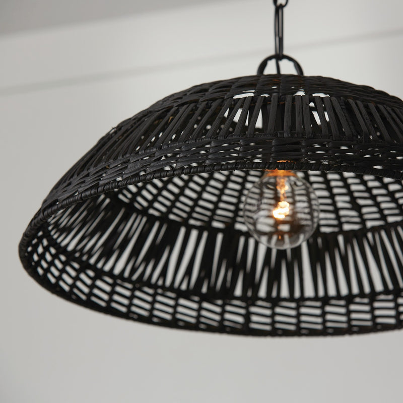 Capital Lighting 347511MB One Light Pendant, Matte Black