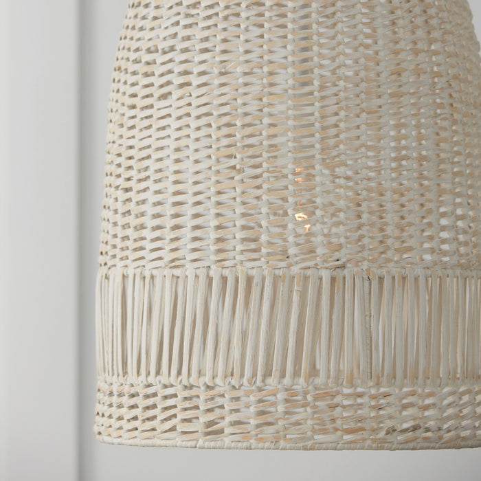Capital Lighting 347512HH One Light Pendant, Chalk White