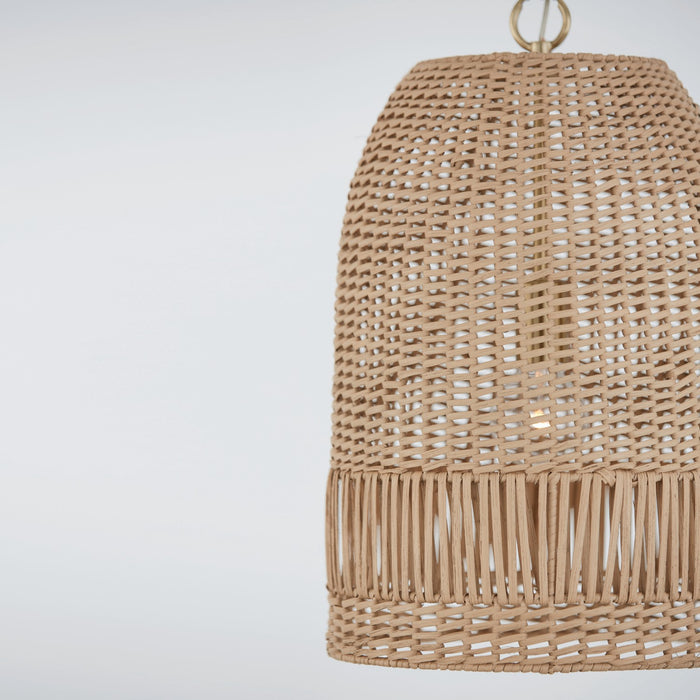 Capital Lighting 347512MA One Light Pendant, Matte Brass
