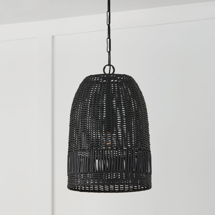 Capital Lighting 347512MB One Light Pendant, Matte Black