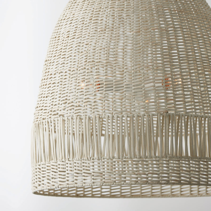 Capital Lighting 347533HH Three Light Pendant, Chalk White