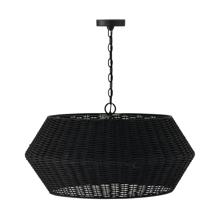Capital Lighting 347861MB Six Light Pendant, Matte Black