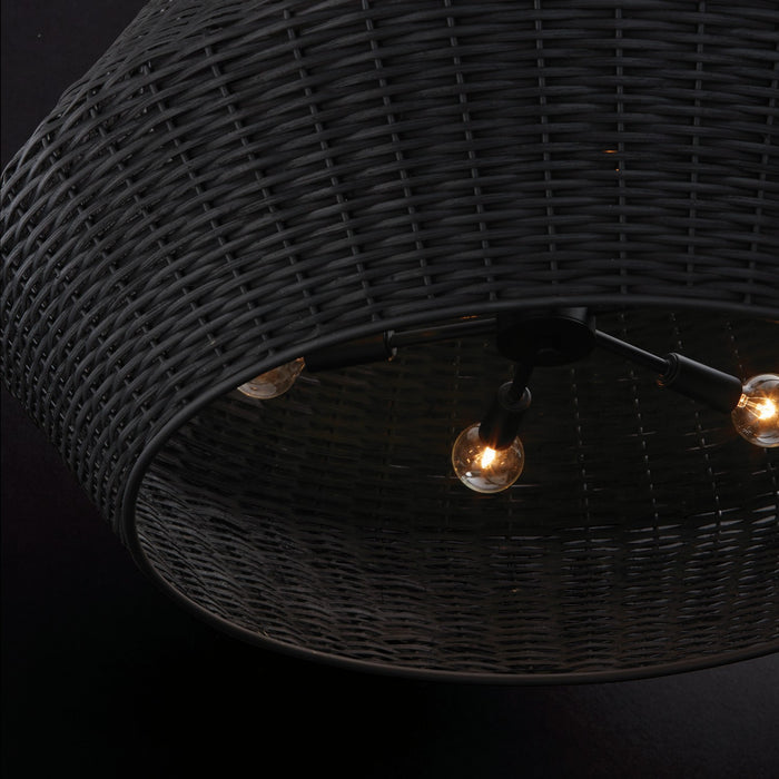 Capital Lighting 347861MB Six Light Pendant, Matte Black