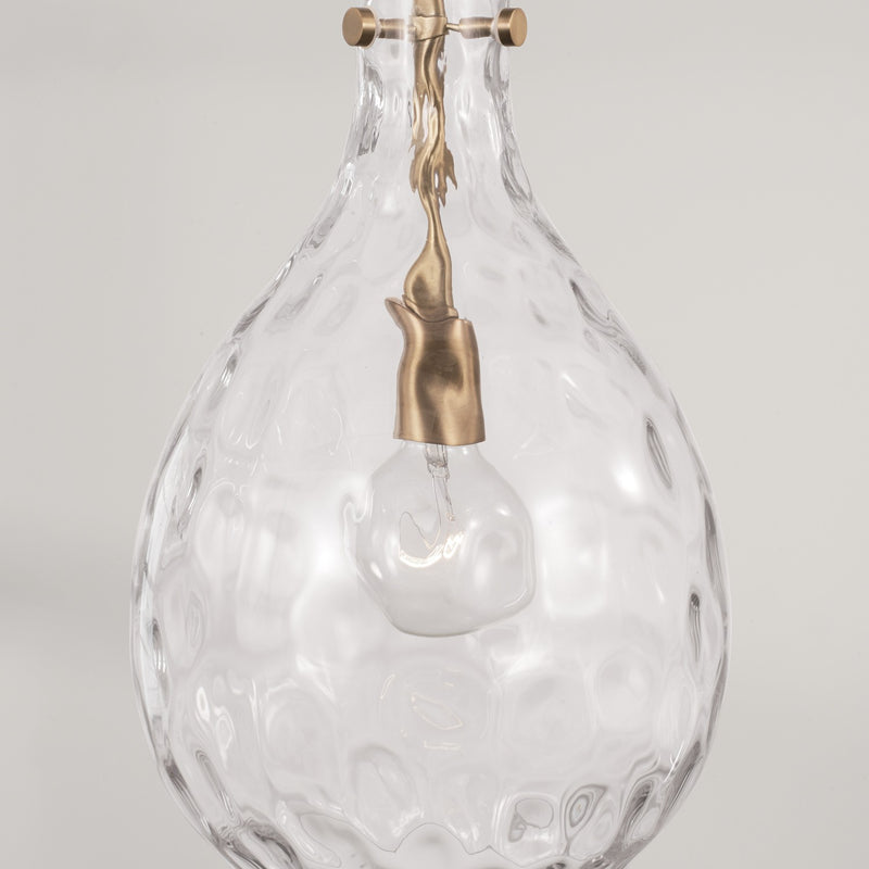 Capital Lighting 349012AD One Light Pendant, Aged Brass