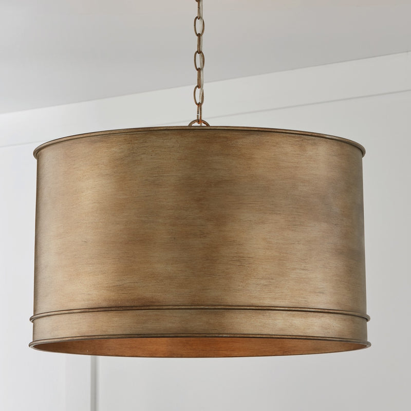 Capital Lighting 349242ML Four Light Pendant, Mystic Luster