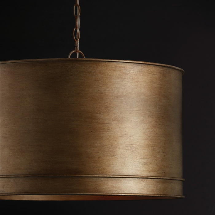 Capital Lighting 349242ML Four Light Pendant, Mystic Luster