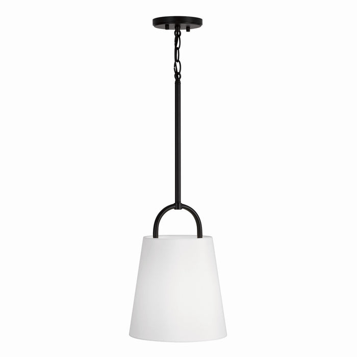 Capital Lighting 349411MB One Light Pendant, Matte Black