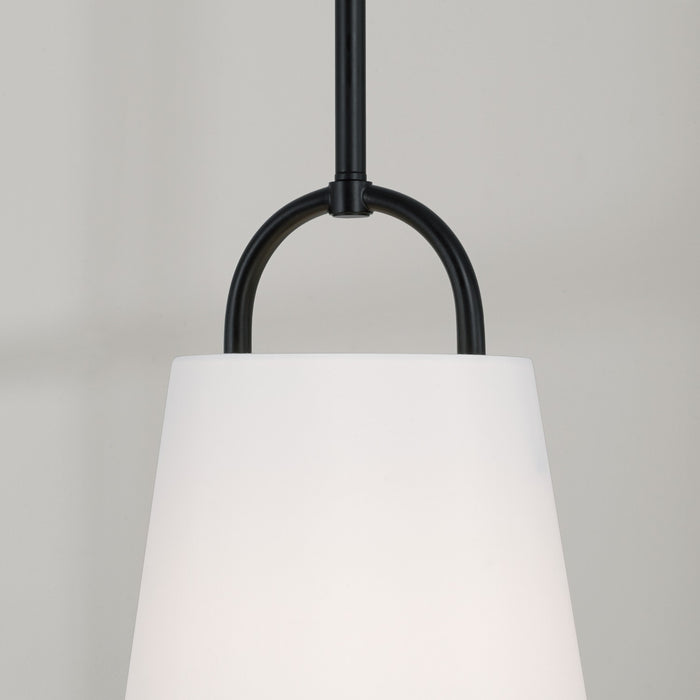 Capital Lighting 349411MB One Light Pendant, Matte Black