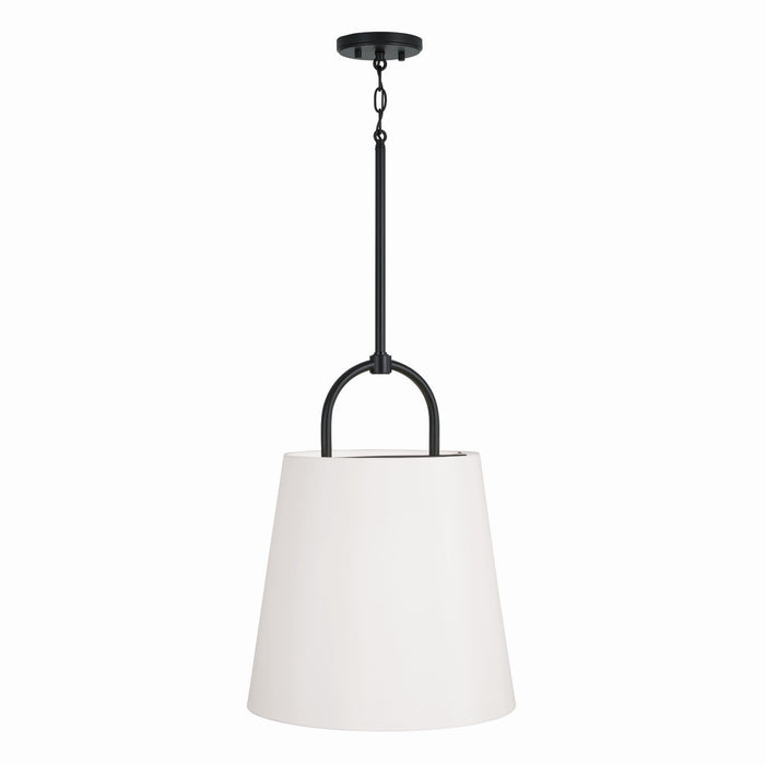 Capital Lighting 349412MB One Light Pendant, Matte Black