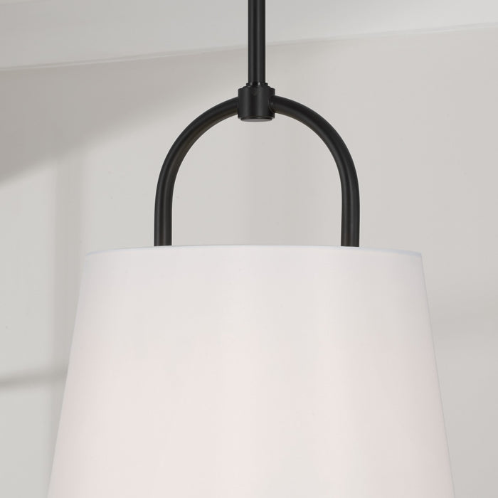 Capital Lighting 349412MB One Light Pendant, Matte Black