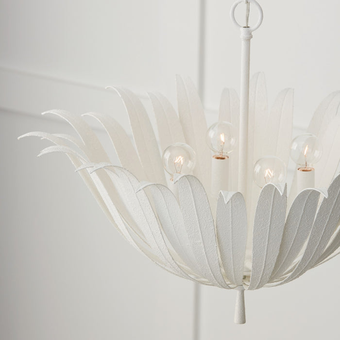 Capital Lighting 349541XW Four Light Pendant, Textured White