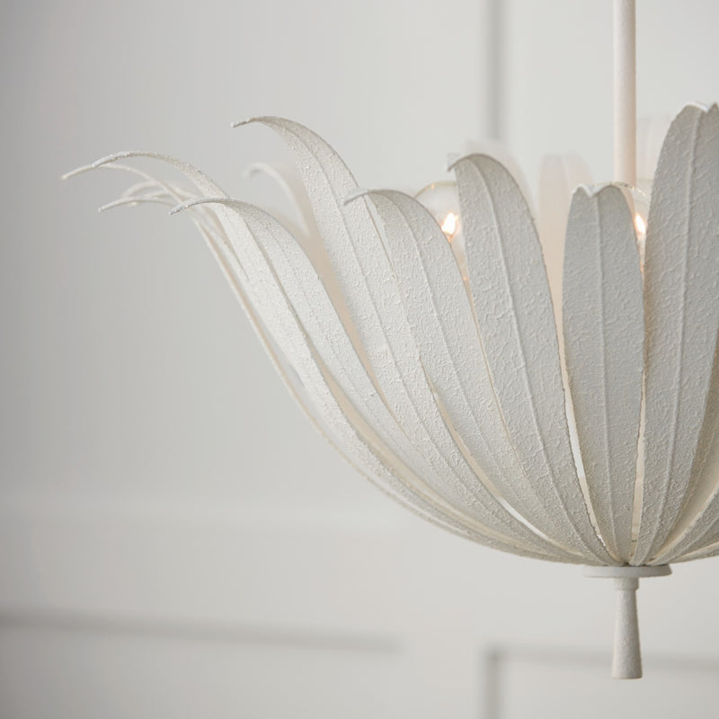 Capital Lighting 349541XW Four Light Pendant, Textured White
