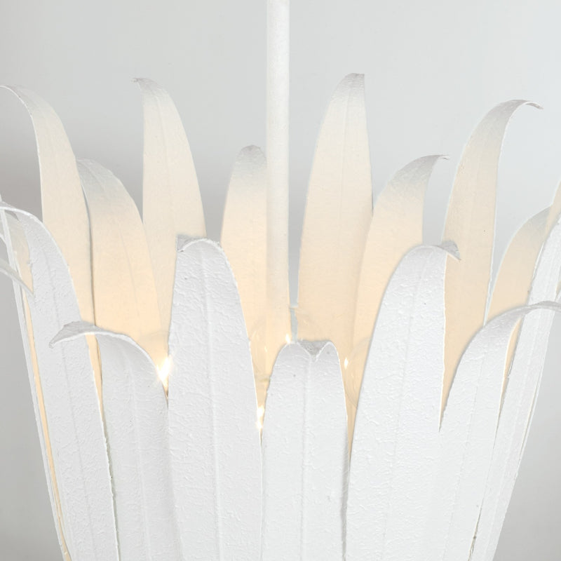 Capital Lighting 349542XW Four Light Pendant, Textured White
