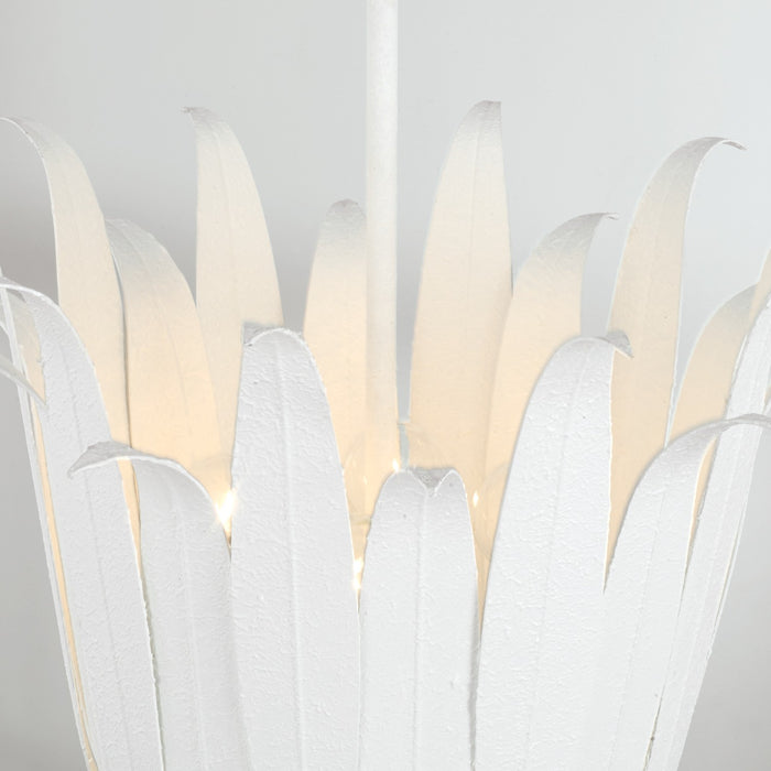 Capital Lighting 349542XW Four Light Pendant, Textured White