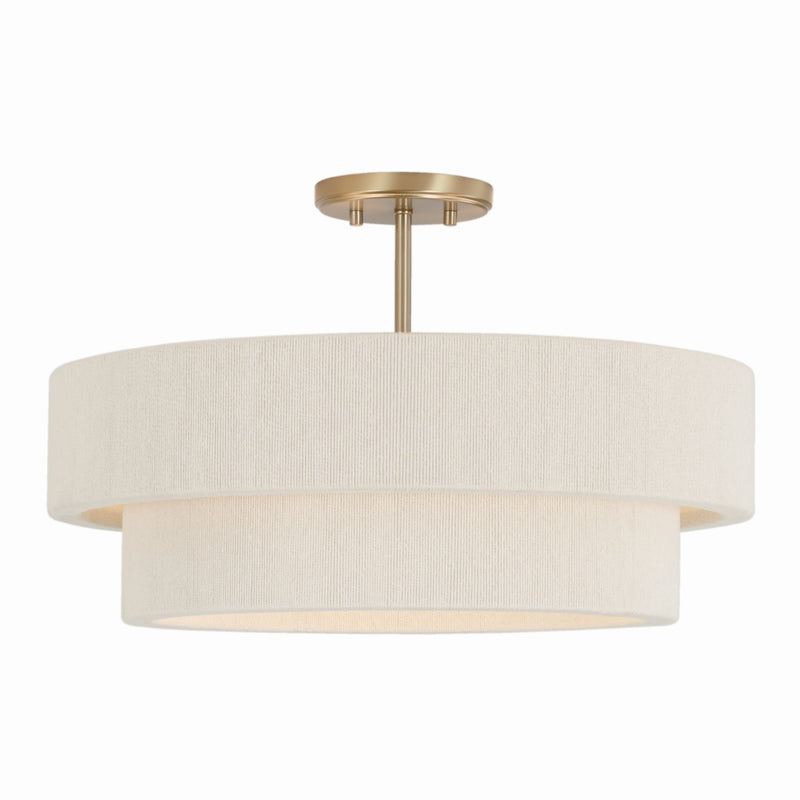 Capital Lighting 349841MA Four Light Pendant, Matte Brass