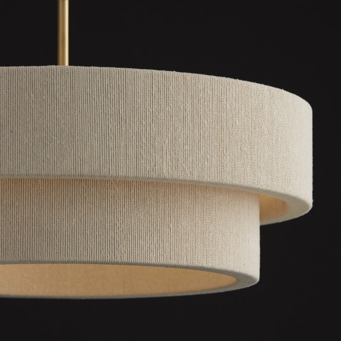 Capital Lighting 349841MA Four Light Pendant, Matte Brass