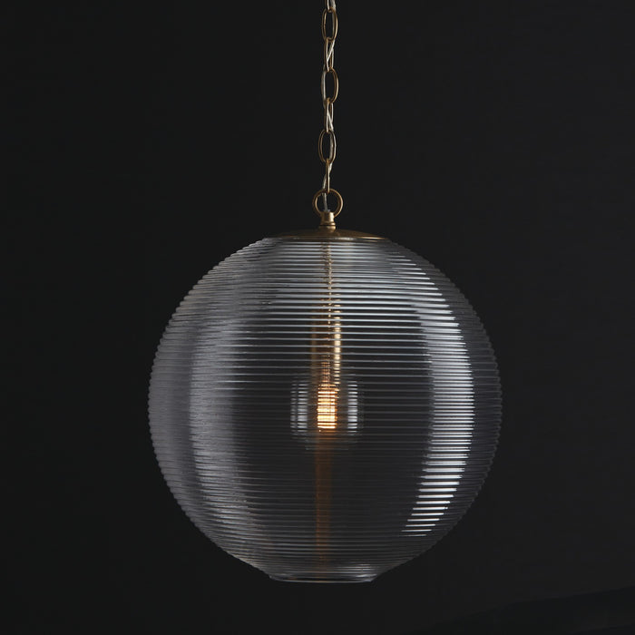 Capital Lighting 349911MA One Light Pendant, Matte Brass