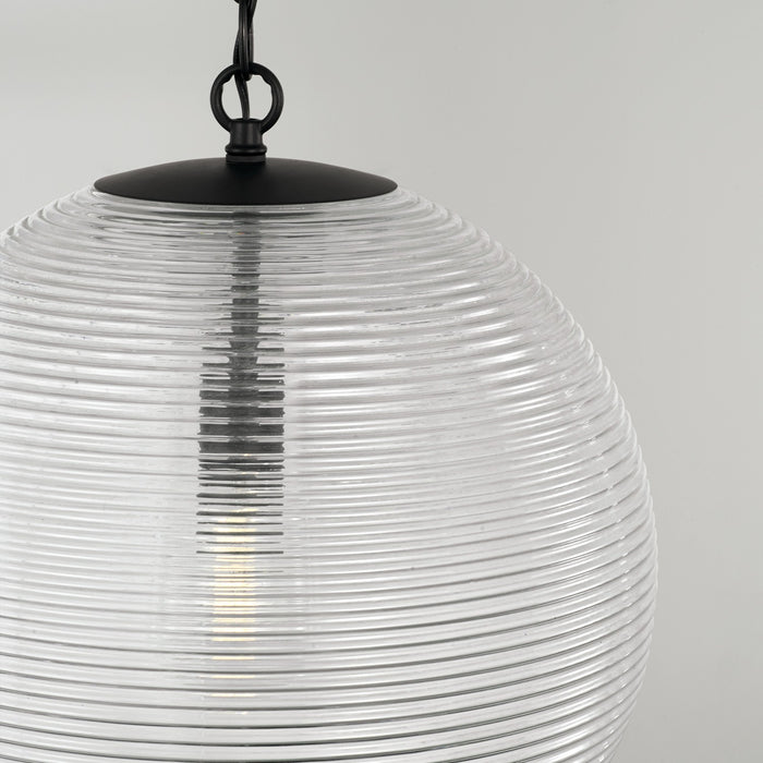 Capital Lighting 349911MB One Light Pendant, Matte Black